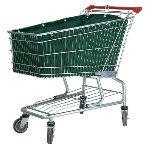 240L American Style Metal Supermarket Shopping Trolley Cart for Hypmarket